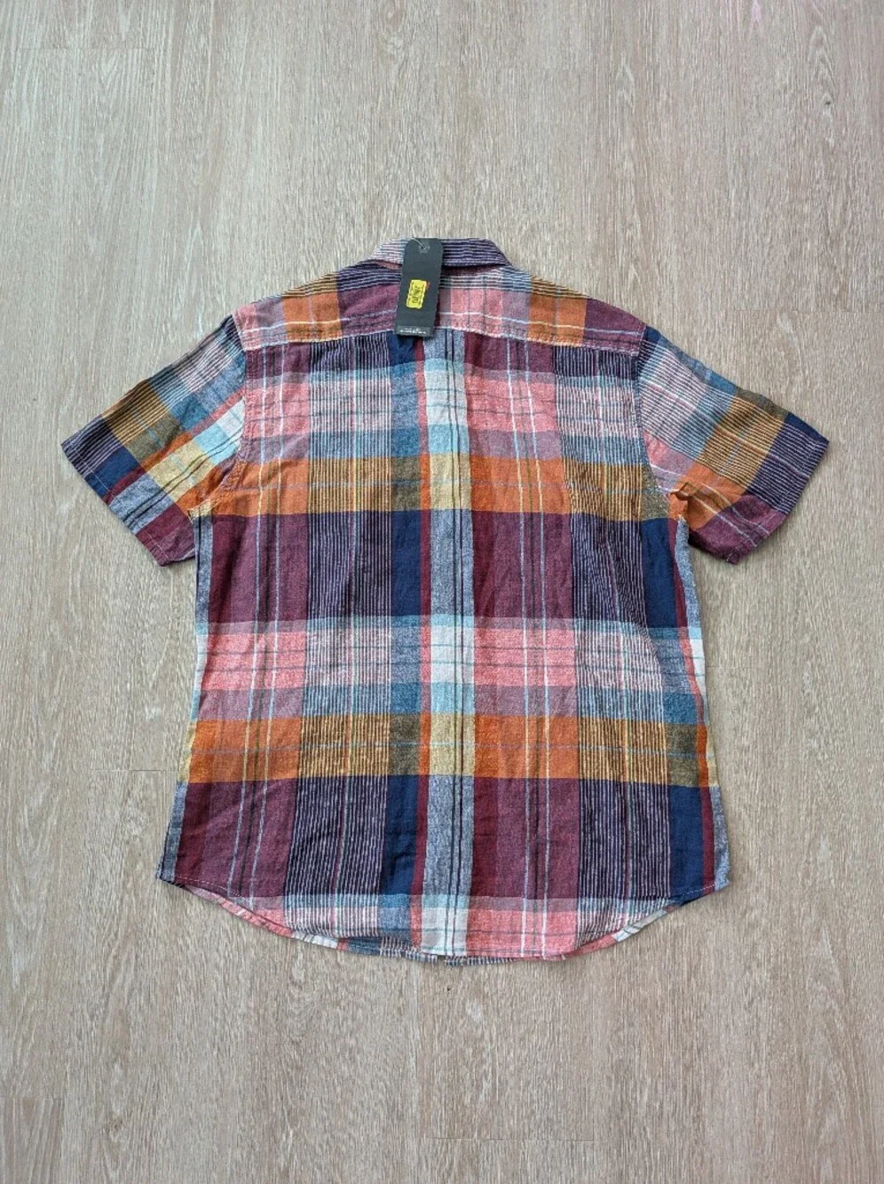 Levi's Shirt Men's Medium Linen Blend Short Sleeve Button Down NWT